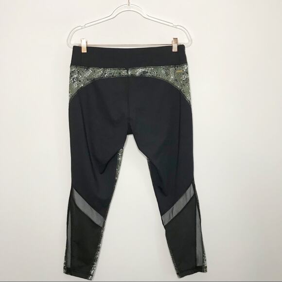 New Alala Large L Heroine Tight Olive Paint Green Black Leggings High Waist - Picture 2 of 8